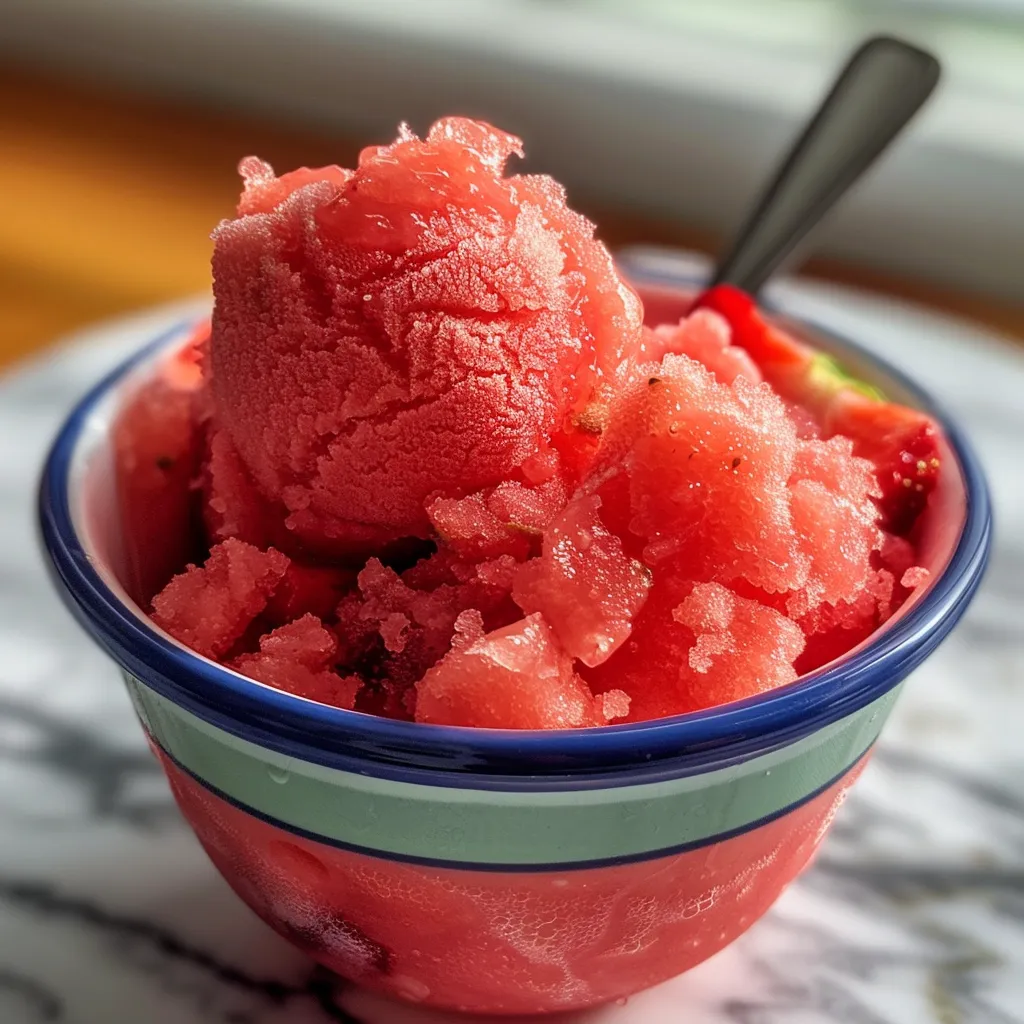 How to Make Mouthwatering Strawberry and Watermelon Sorbet